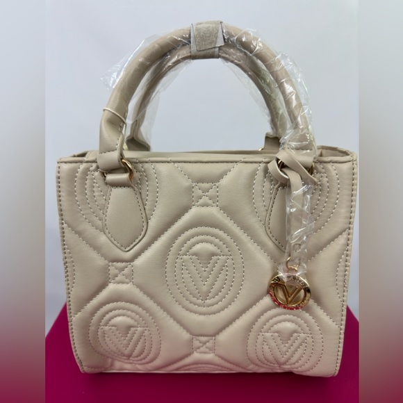 Valentino Orlando Light Taupe Top Handle/Crossbody V Logo Quilted Tote/P… - Picture 11 of 11